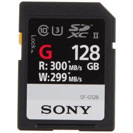 Tarjeta de memoria SD UHS-II Sony serie SF-G 300Mb/s 128gb
