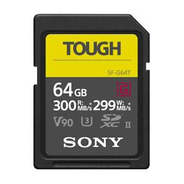 Tarjeta de memoria SD UHS-II Sony serie SF-G Tough 300Mb/s 64gb