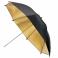 Paraguas Negro y Dorado Metz 90 cm