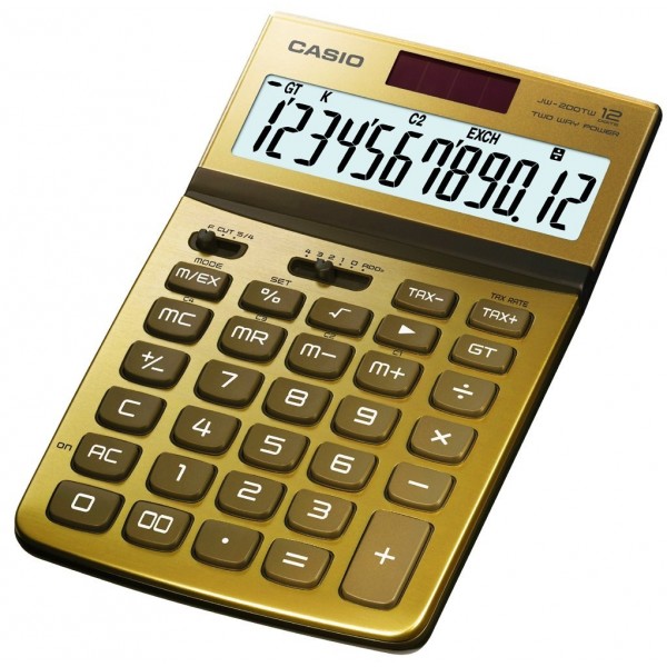 Calculadora Casio JW200TW dorado