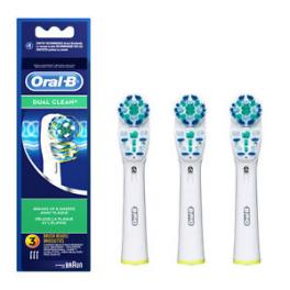 Pack de recambio para cepillo de dientes Braun Oral-B Dual Clean 3 Unidades