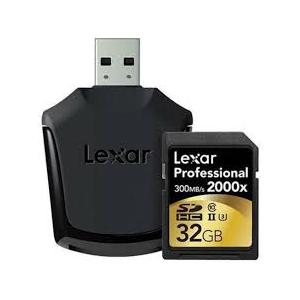 Tarjeta Lexar Professional 2000x SDHC/SDXC™ UHS-II 32GB