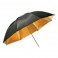 Paraguas negro y dorado Metz 84"