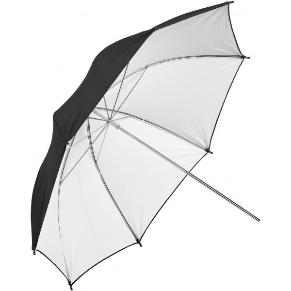 Paraguas blanco y negro 109 cm