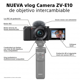 Sony ZVE10 cuerpo para videoblogs