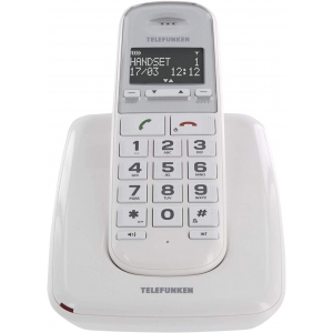 Teléfono Inalámbrico Telefunken TD301 Blanco