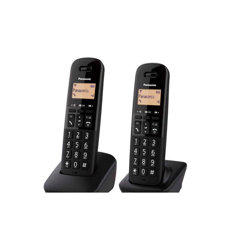 Teléfono inalámbrico dúo Panasonic KX-TGB612SPB Dect negro