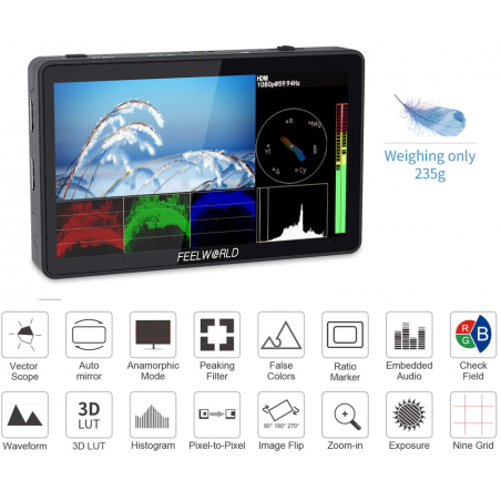 Las mejores ofertas en Monitores de video coche con pantalla táctil sin  Reproductor